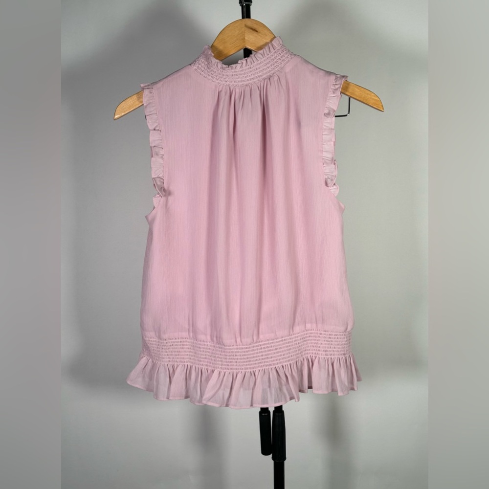 NWT J. Crew mock neck sleeveless pink top - Picture 5 of 5